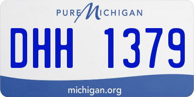 MI license plate DHH1379