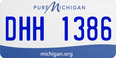 MI license plate DHH1386