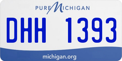 MI license plate DHH1393