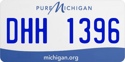 MI license plate DHH1396