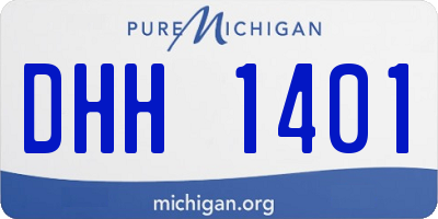 MI license plate DHH1401