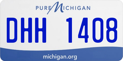 MI license plate DHH1408