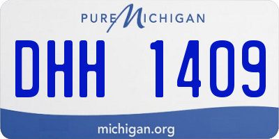 MI license plate DHH1409