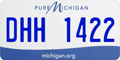 MI license plate DHH1422