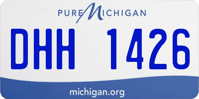 MI license plate DHH1426