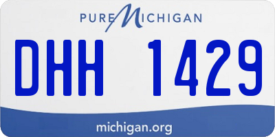 MI license plate DHH1429