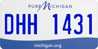 MI license plate DHH1431