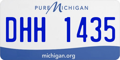 MI license plate DHH1435