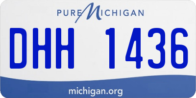 MI license plate DHH1436