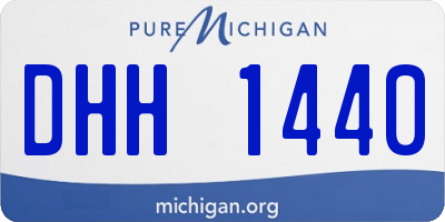 MI license plate DHH1440