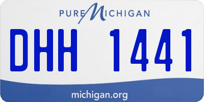 MI license plate DHH1441