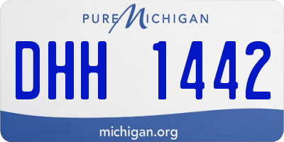 MI license plate DHH1442