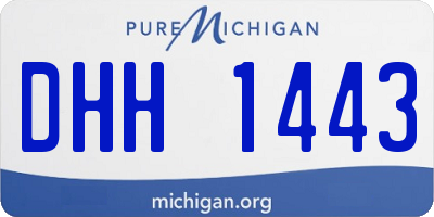 MI license plate DHH1443