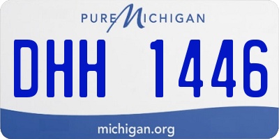 MI license plate DHH1446