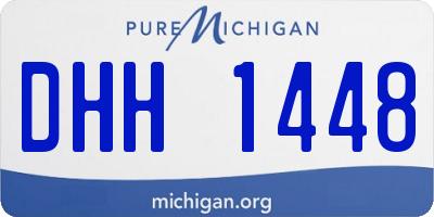 MI license plate DHH1448