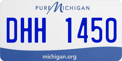 MI license plate DHH1450