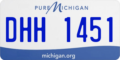 MI license plate DHH1451