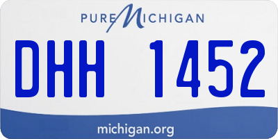 MI license plate DHH1452