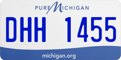 MI license plate DHH1455