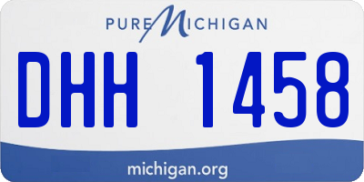 MI license plate DHH1458
