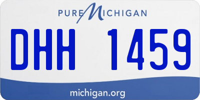 MI license plate DHH1459