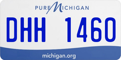 MI license plate DHH1460