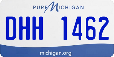 MI license plate DHH1462