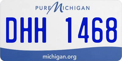 MI license plate DHH1468