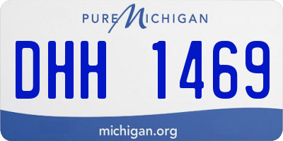 MI license plate DHH1469