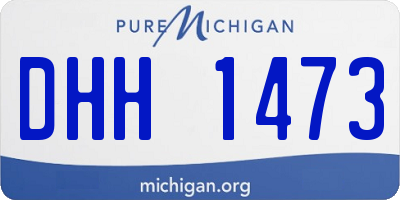 MI license plate DHH1473