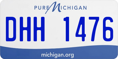 MI license plate DHH1476