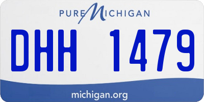 MI license plate DHH1479