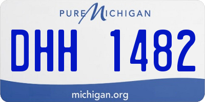 MI license plate DHH1482