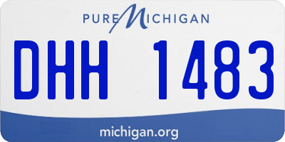 MI license plate DHH1483