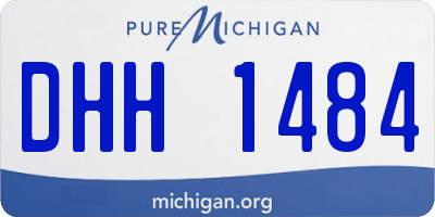 MI license plate DHH1484