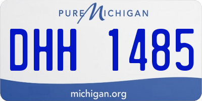 MI license plate DHH1485