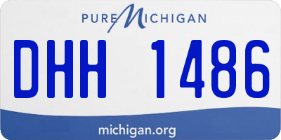 MI license plate DHH1486