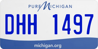 MI license plate DHH1497