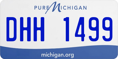 MI license plate DHH1499