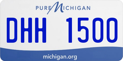 MI license plate DHH1500