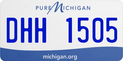 MI license plate DHH1505