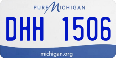 MI license plate DHH1506