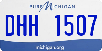 MI license plate DHH1507