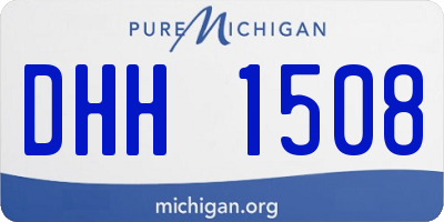 MI license plate DHH1508