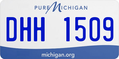 MI license plate DHH1509