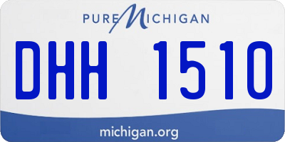 MI license plate DHH1510