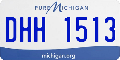 MI license plate DHH1513