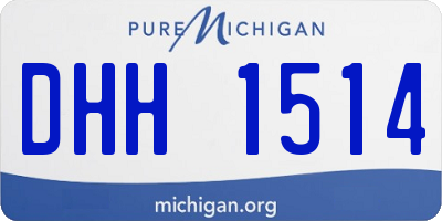 MI license plate DHH1514