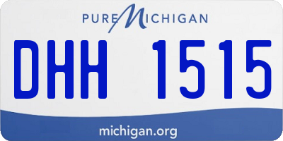 MI license plate DHH1515