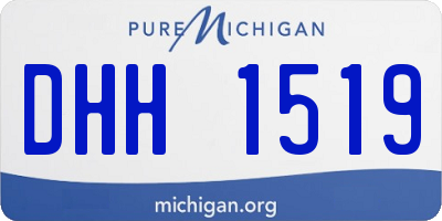 MI license plate DHH1519